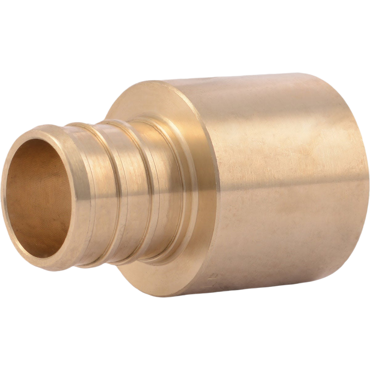 Lead-free brass female adapter for connecting PEX tubing, ideal for plumbing and home improvement projects.