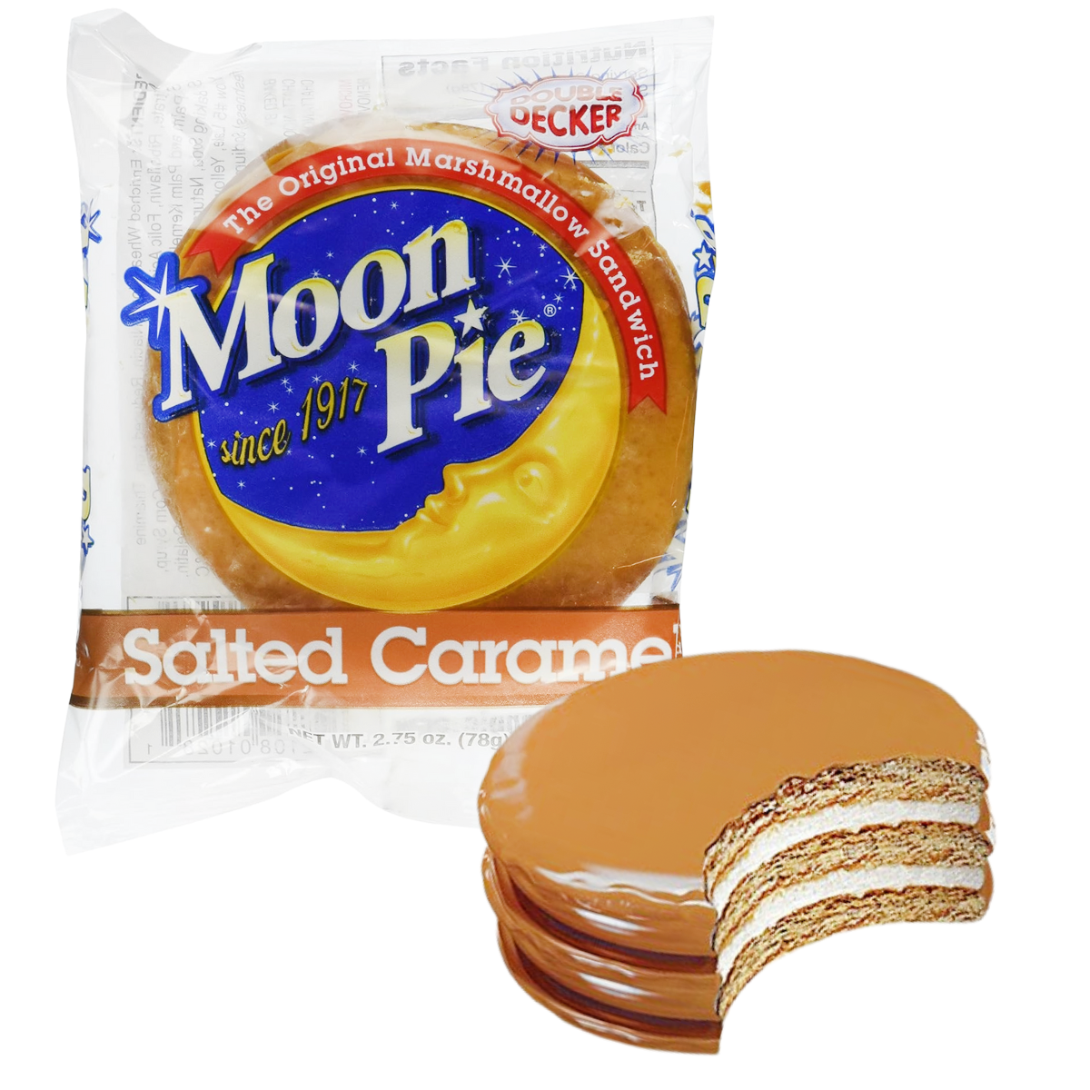 Individually wrapped salted caramel marshmallow sandwich snack in chocolates and candies collection under $25