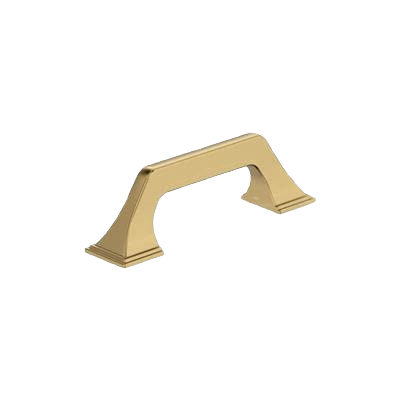 Champagne bronze cabinet pull with elegant curved design for hardware and furniture accessories under $50 collection