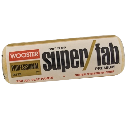 Wooster 7-inch paint roller cover with 3/8-inch nap for smooth application in paint & supplies and home improvement collections