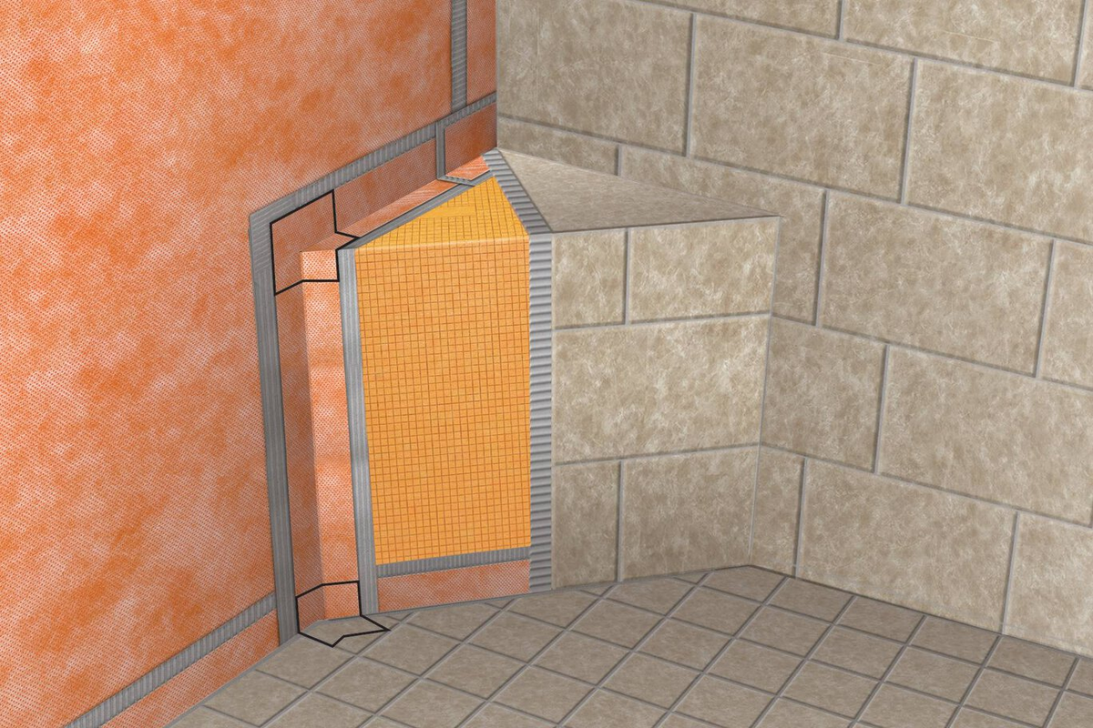 Schluter Kerdi-Kereck-F Pre-Formed 90° Waterproofing Outside Corners, 10-Pack