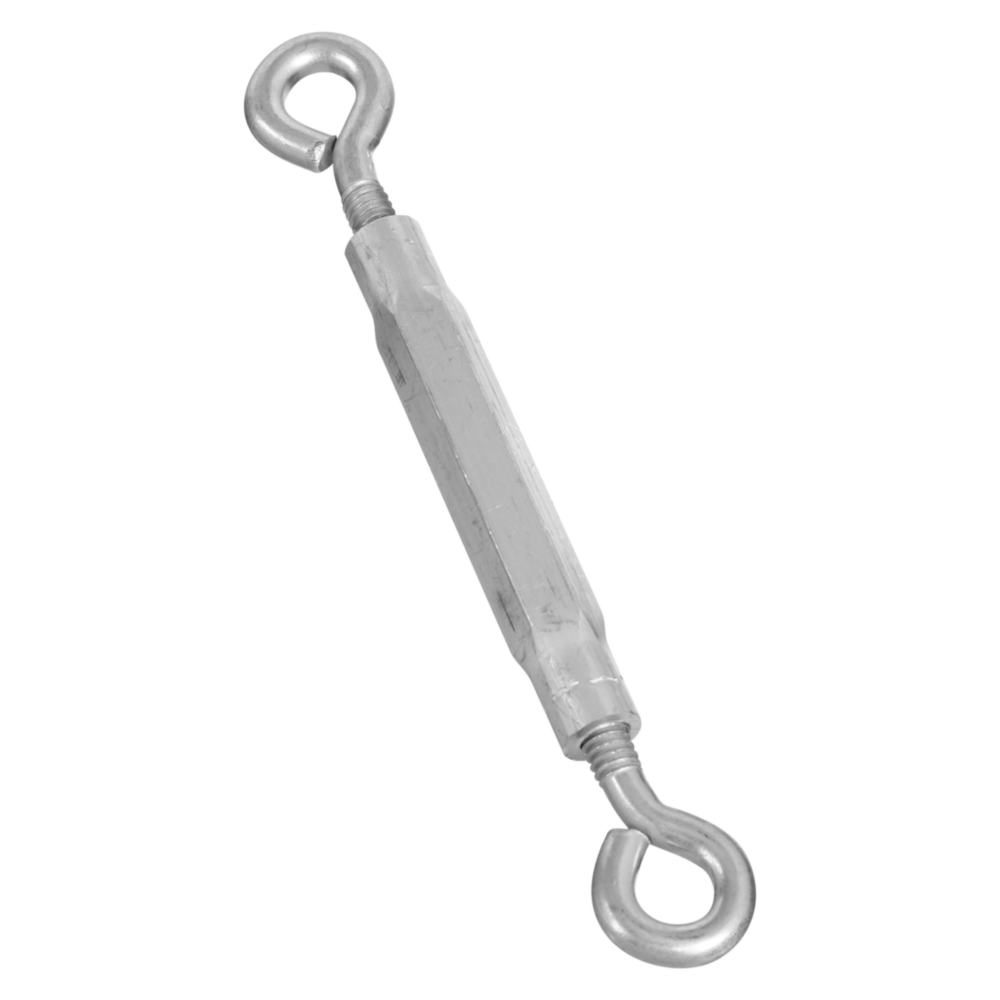 Zinc eye and eye turnbuckle with hex body for adjustable tension in hardware, fasteners, and home improvement under $50