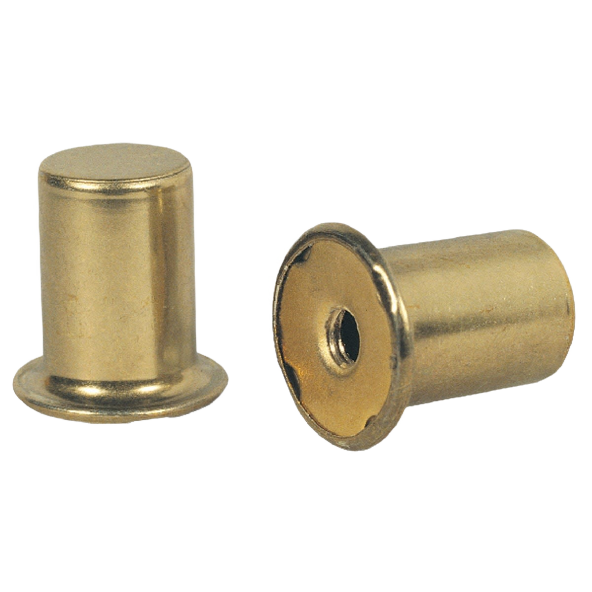 Pair of polished brass lamp finials with threaded base for secure attachment in lighting and lamp accessories under $50