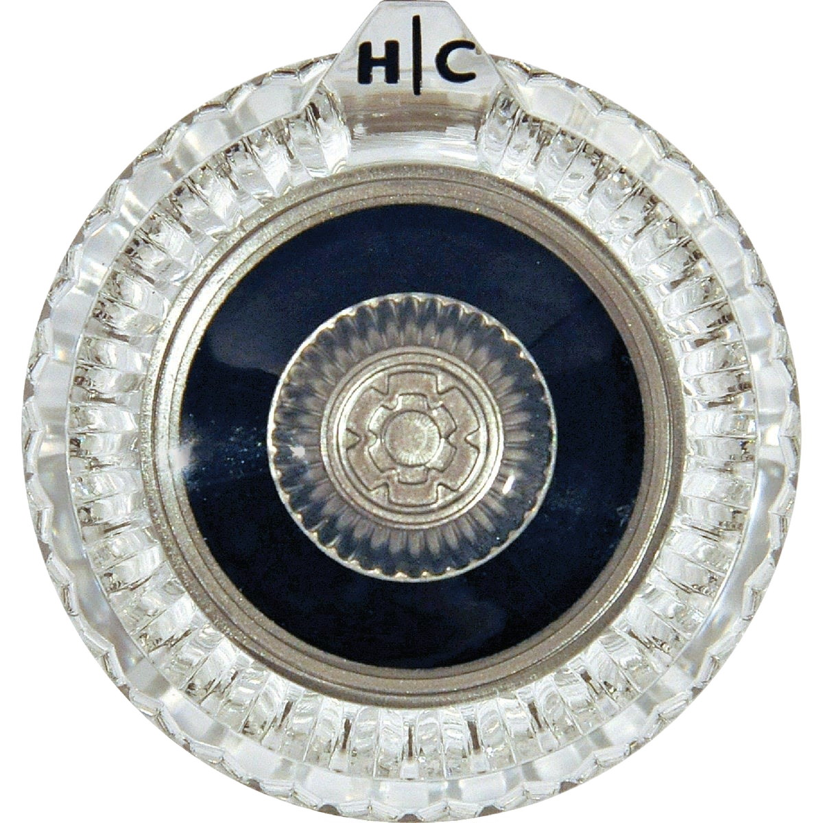 Clear acrylic single handle for tub and shower with H/C temperature indicator for plumbing repair collections
