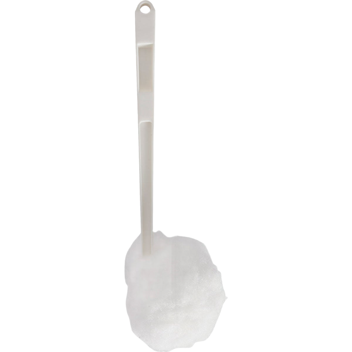 White commercial toilet bowl cleaning swab with synthetic fiber head and long handle in janitorial supplies collections