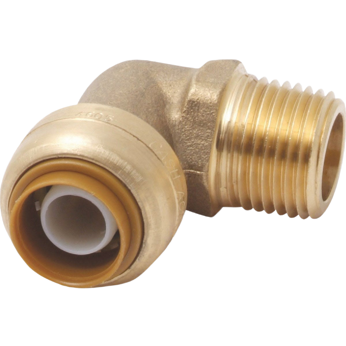 Brass push-to-connect elbow with male threaded end for plumbing and push fittings under $50 and home improvement tools