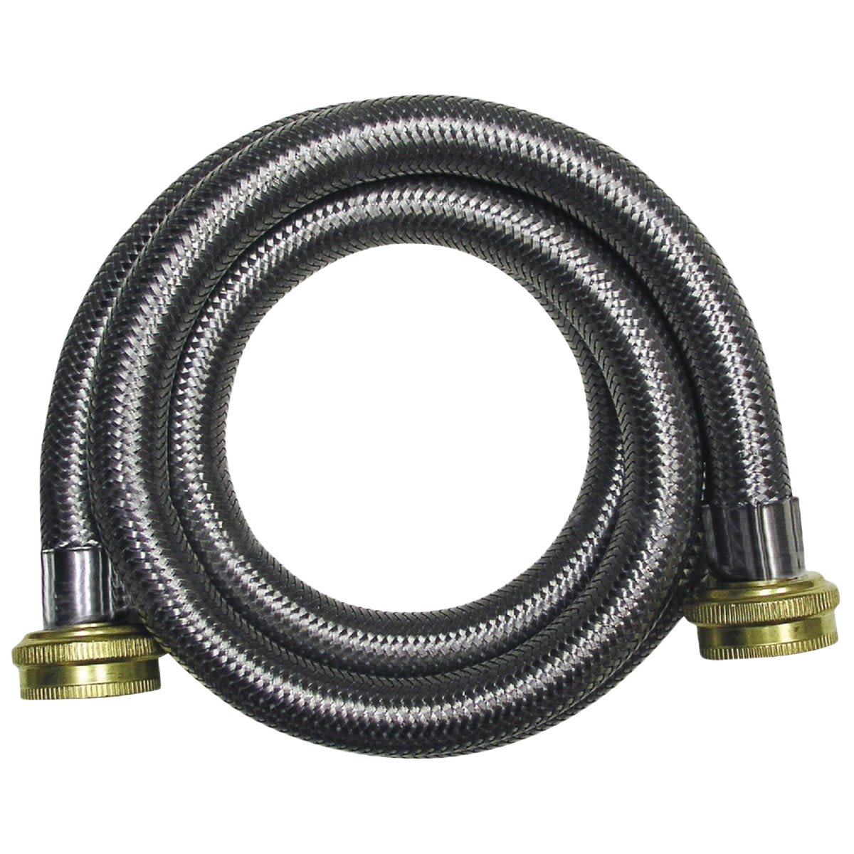6 ft stainless steel braided washing machine hose with brass fittings for plumbing and repair under $50