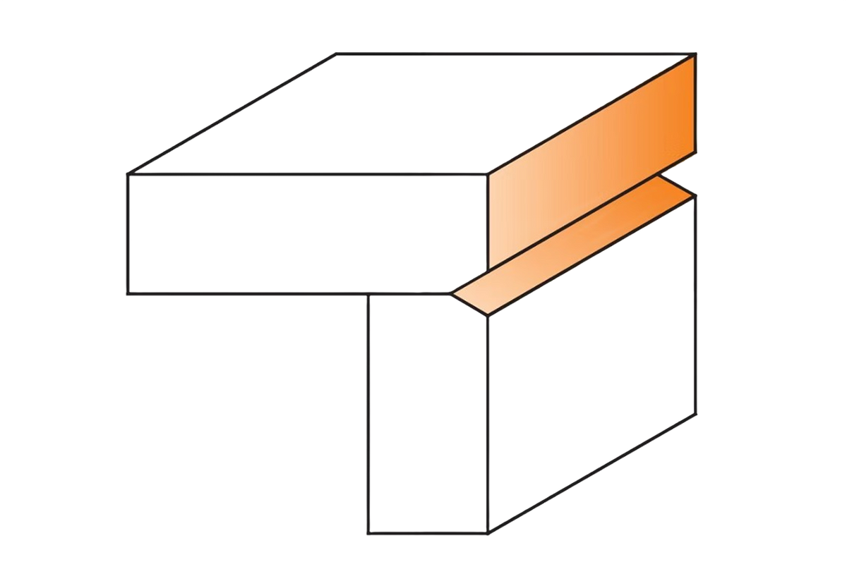 CMT Orange Tools 3/4” x 1” Panel Pilot Bit With Guide, 1/4" Shank