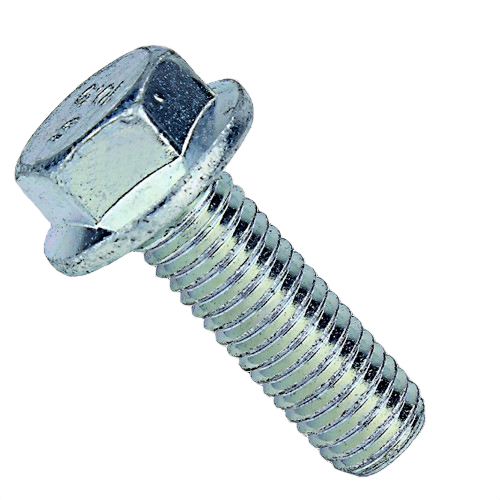 Hex head blade bolt with flange and threaded shaft designed for durable fastening in tools and home improvement projects