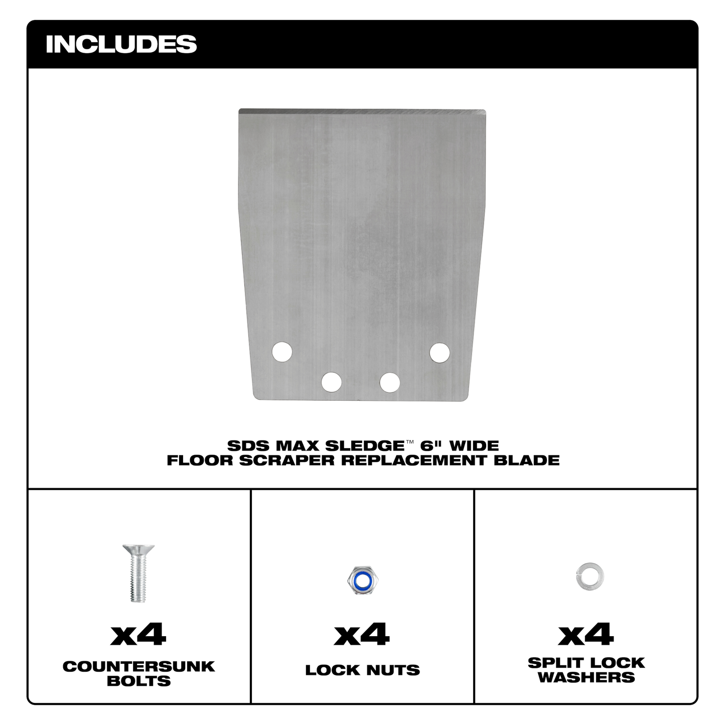 Milwaukee SDS Max SLEDGE™ Floor Scraper Replacement Kit