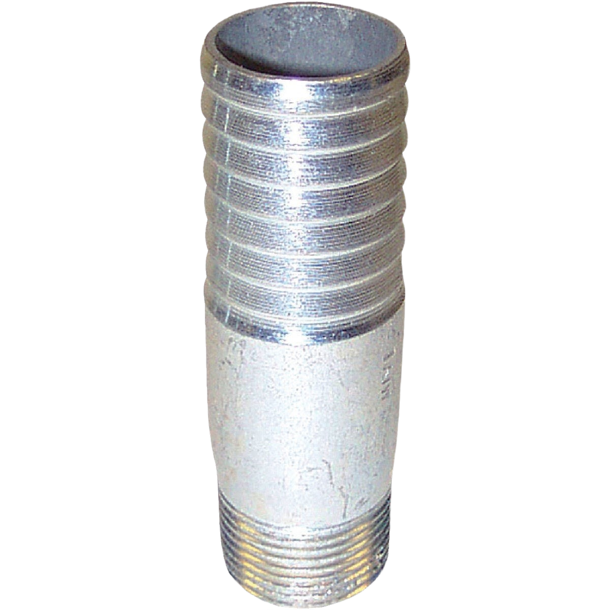 Galvanized steel male adapter with threaded ends for plumbing and pipes and fittings under $50