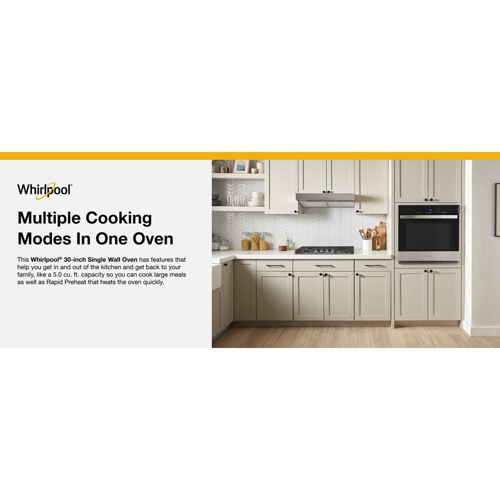 30-Inch Single Self-Cleaning Wall Oven - 5.0 Cu. Ft.
