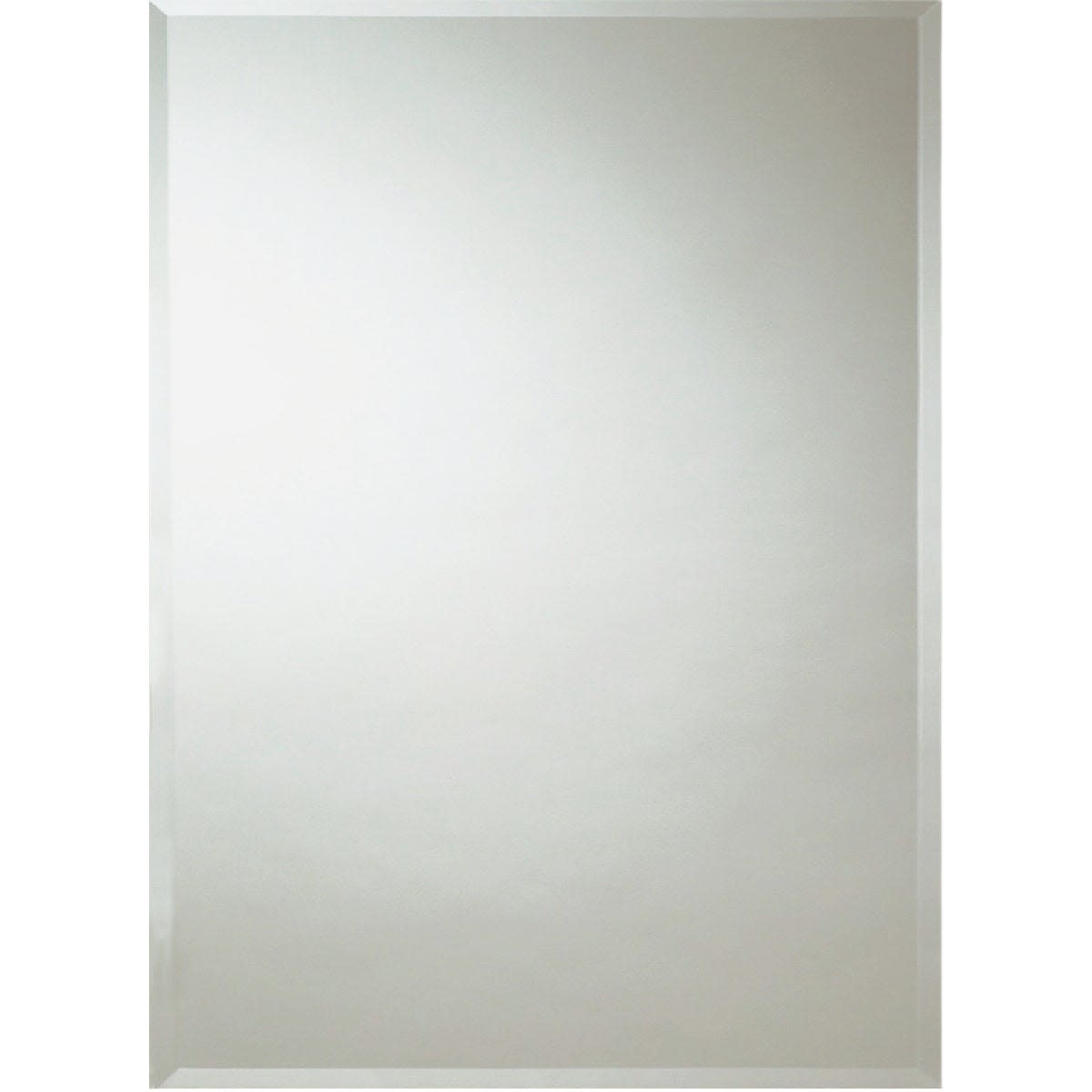 Frameless wall mirror with beveled edge for modern home improvement and interior decor projects