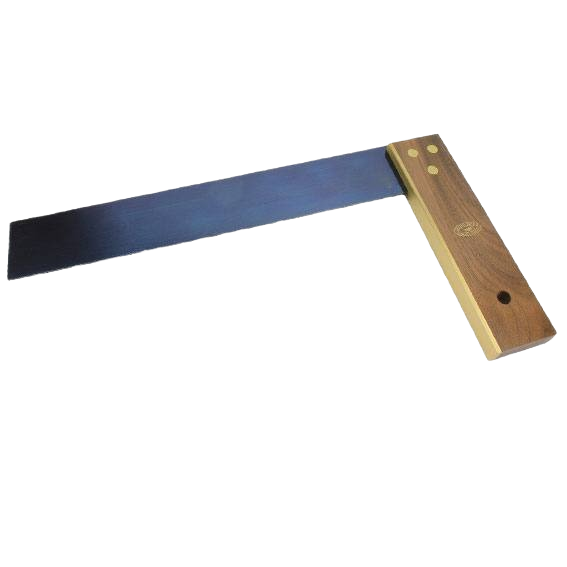 12-inch Crown try square with blued steel blade and wooden handle for precise woodworking in Crown Tools collections under $50