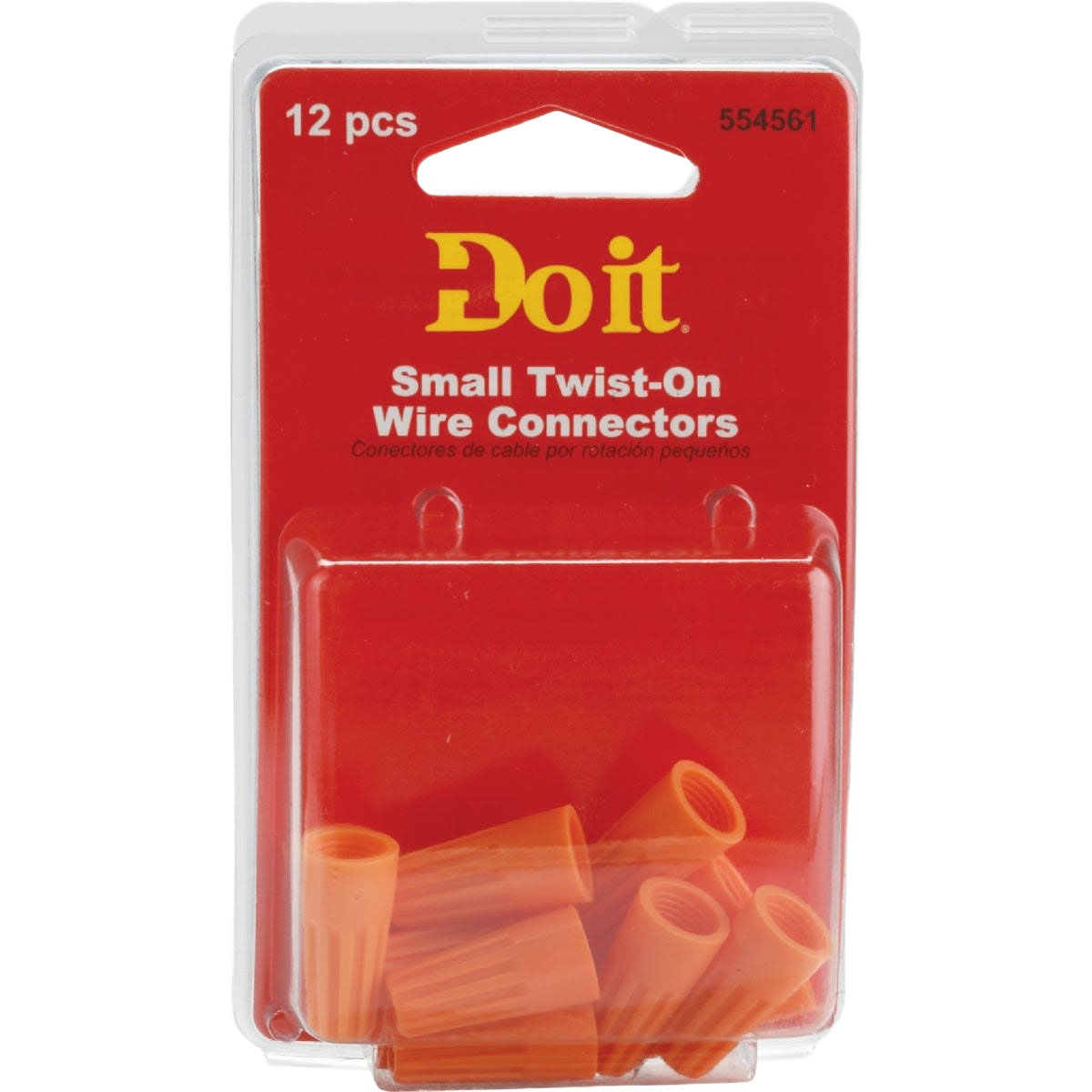 Pack of 12 orange small twist-on wire connectors for electrical projects under $50 in home improvement tools