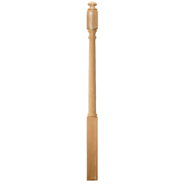 Stairtrends 3 in. x 48 in. Oak Traditional Starting Newel