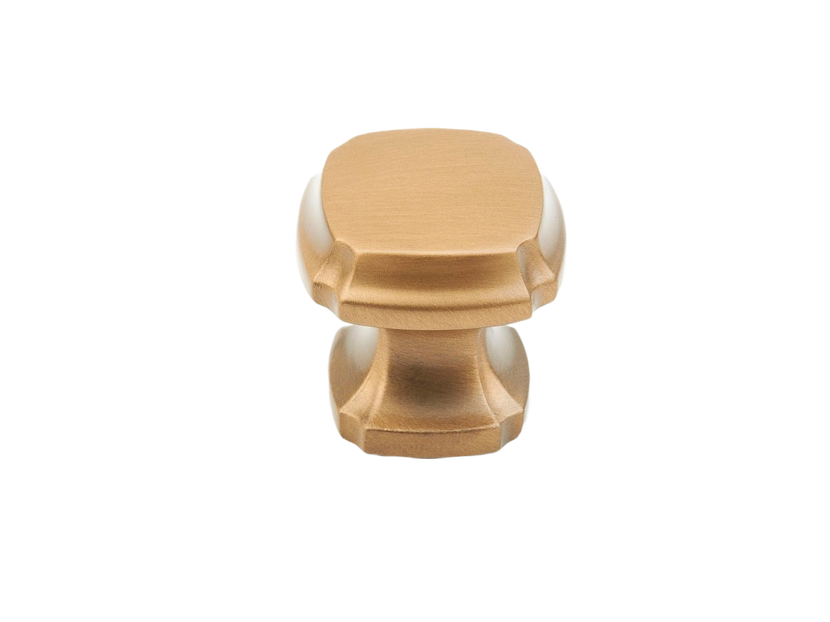 Brushed bronze square cabinet knob with transitional design for furniture and hardware under $50 collection