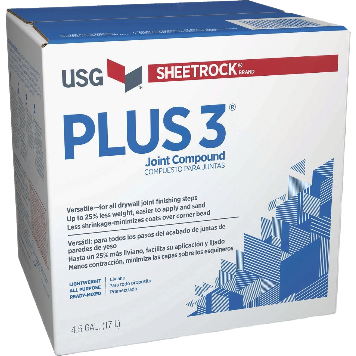 4.5 gallon lightweight drywall joint compound for patching and repair in home improvement supplies