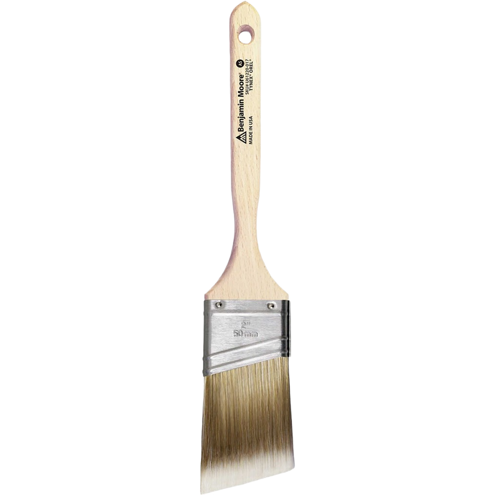 2-inch angled paint brush with firm Tynex/Orel bristles and wooden handle for home improvement projects