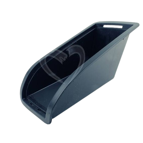 Black durable plastic housing component designed for John Deere machinery, suitable for parts and home improvement projects under $100