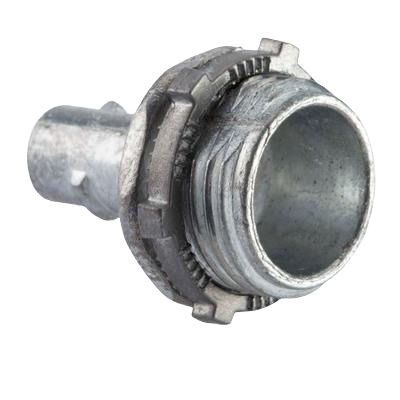 Die-cast zinc 3/4-inch screw-in armored cable connector for electrical conduit and wiring installation under $50