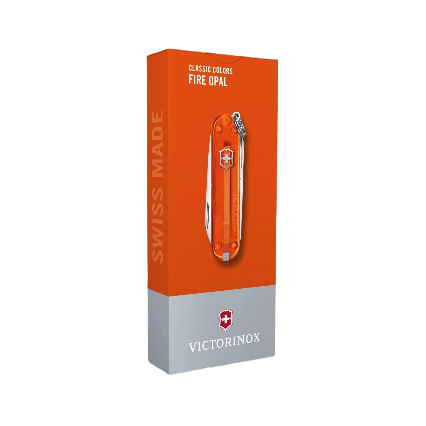 Victorinox Swiss Army compact fire opal multi-tool pocket knife in packaging for cutting and woodworking tools collections