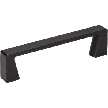 Matte black 96mm cabinet pull with modern design, ideal for furniture hardware and home improvement under $50 collections