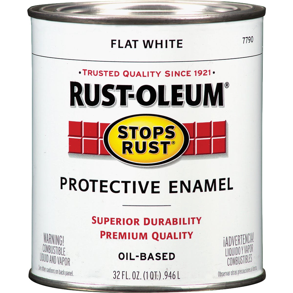Rust-Oleum Stops Rust flat white protective oil-based enamel paint in specialty paint and home improvement collection