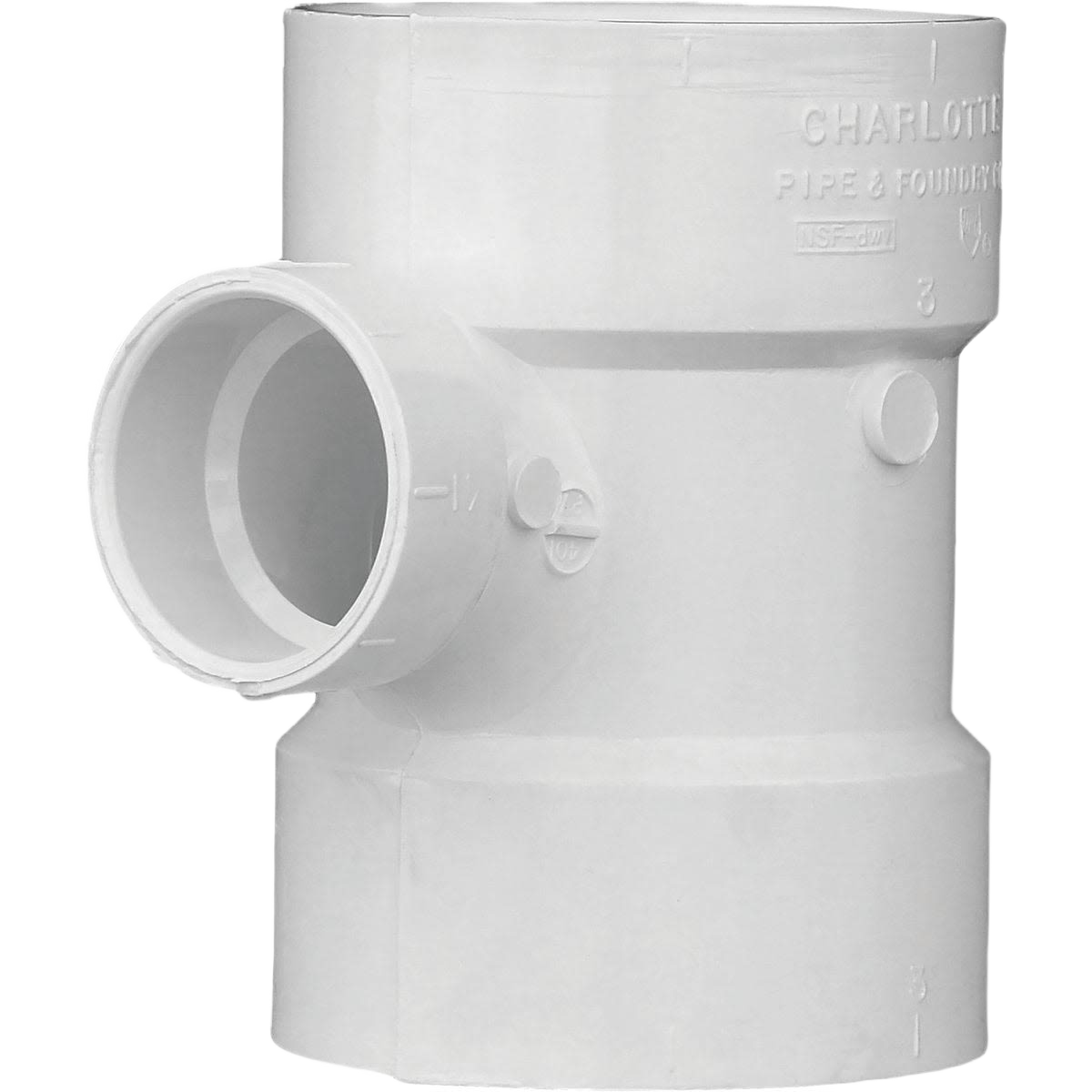 Reducing sanitary PVC tee fitting in white for plumbing and pipes & fittings under $50 home improvement collections