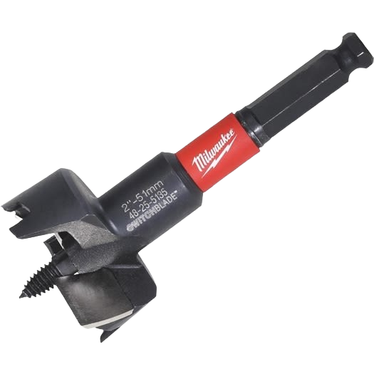 Milwaukee 2-inch selfeed bit with SwitchBlade technology for woodworking in Milwaukee Saws and Tools collections