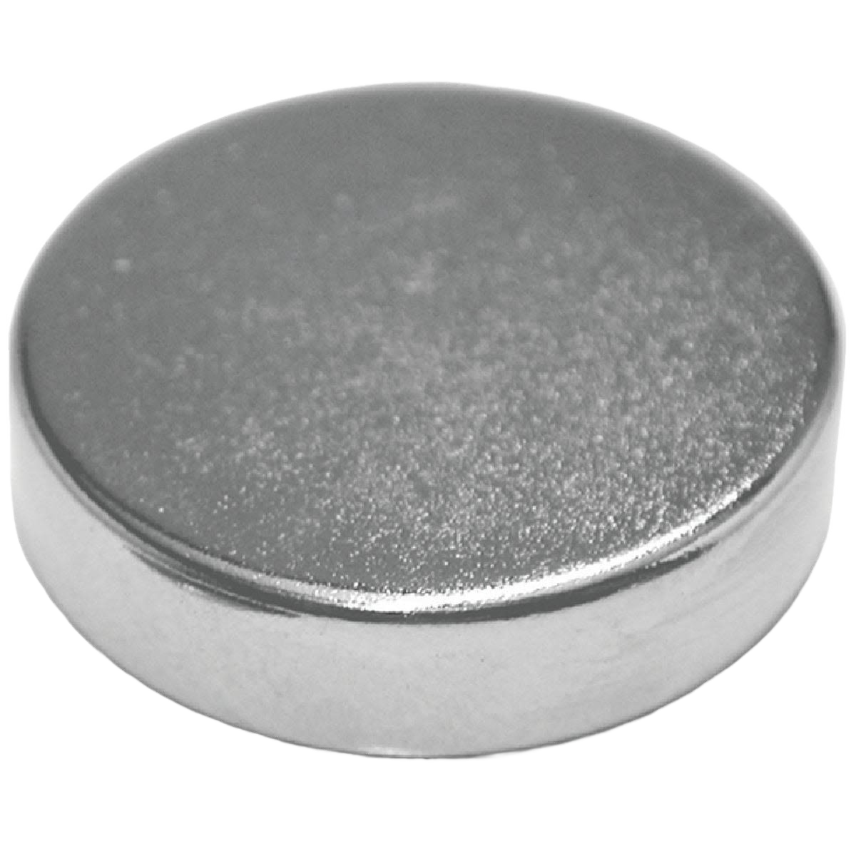 Small silver neodymium disc magnet from hardware and desk organization supplies collection