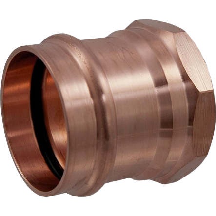 Copper plumbing adapter with press connection and female threaded end for pipes and fittings under $50 collection