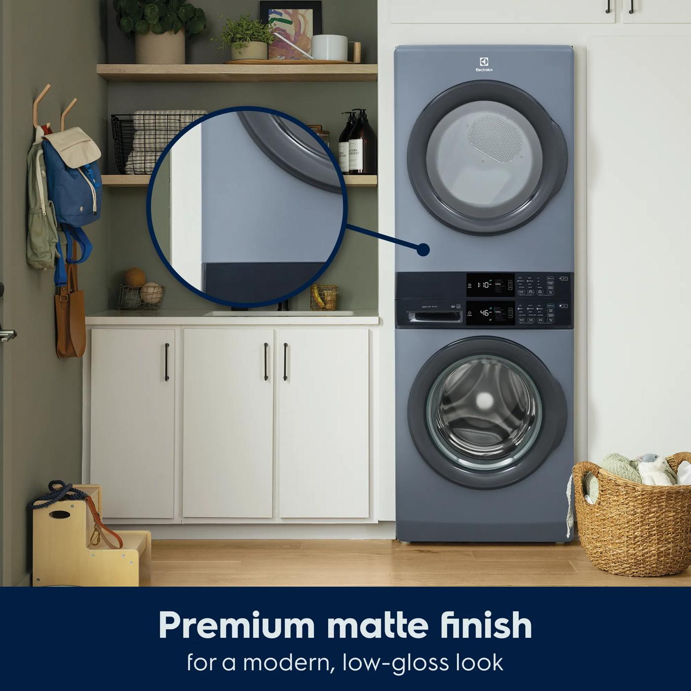 Laundry Tower Single Unit Front Load 4.4 Cu. Ft. Washer & 8 Cu. Ft. Gas Dryer