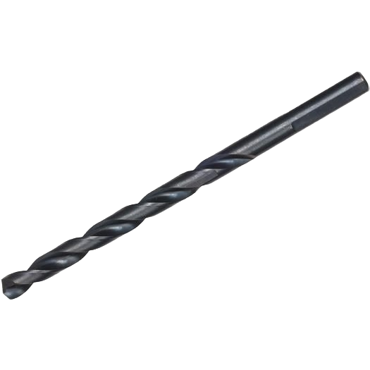 Black oxide finish jobber length drill bit for power tool accessories in home improvement and tool collections