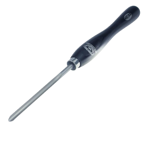 Turning spindle gouge with black ergonomic handle for detailed woodworking under $100 in crown tools collection