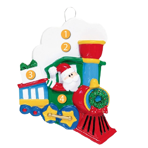 Rudolph & Me Personalized Santa Train Ornament