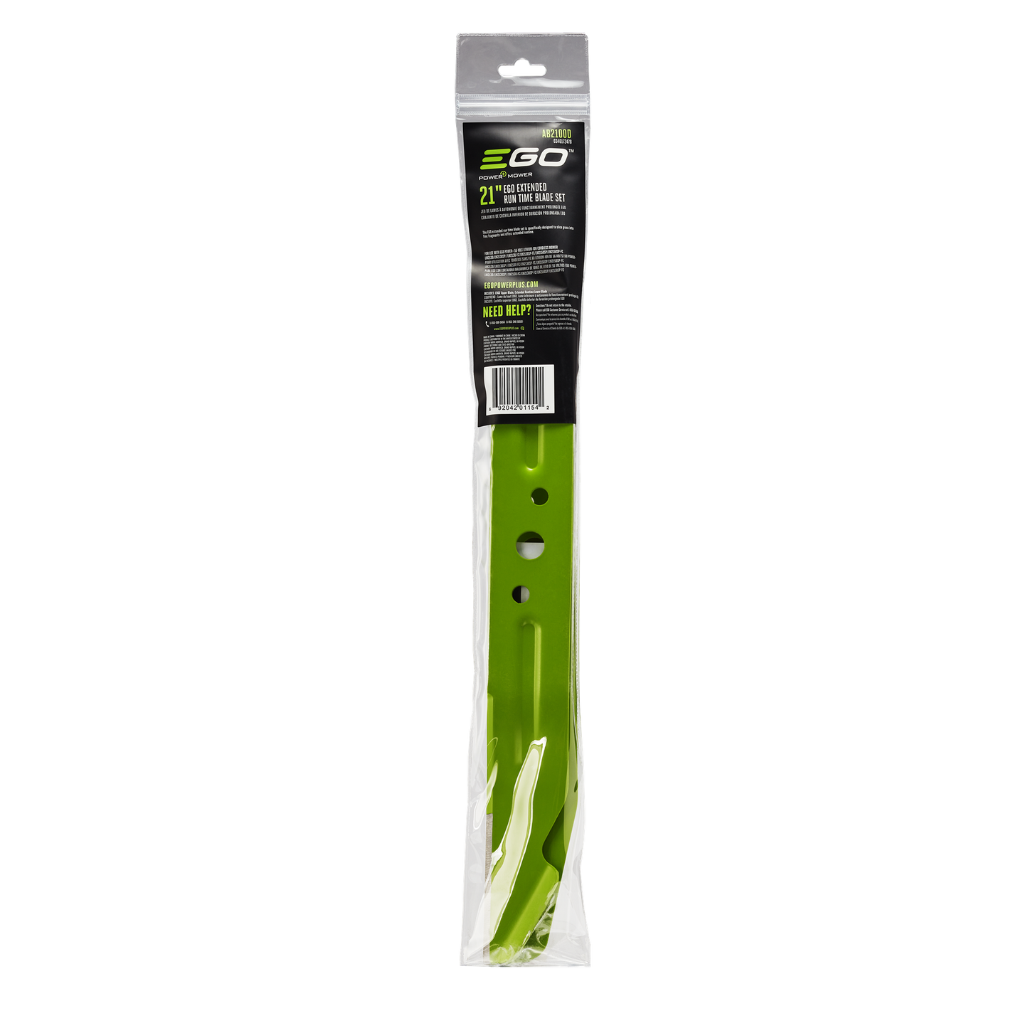 Green metal lawn mower blade with multiple mounting holes for outdoor tool parts in under $100 home improvement collection