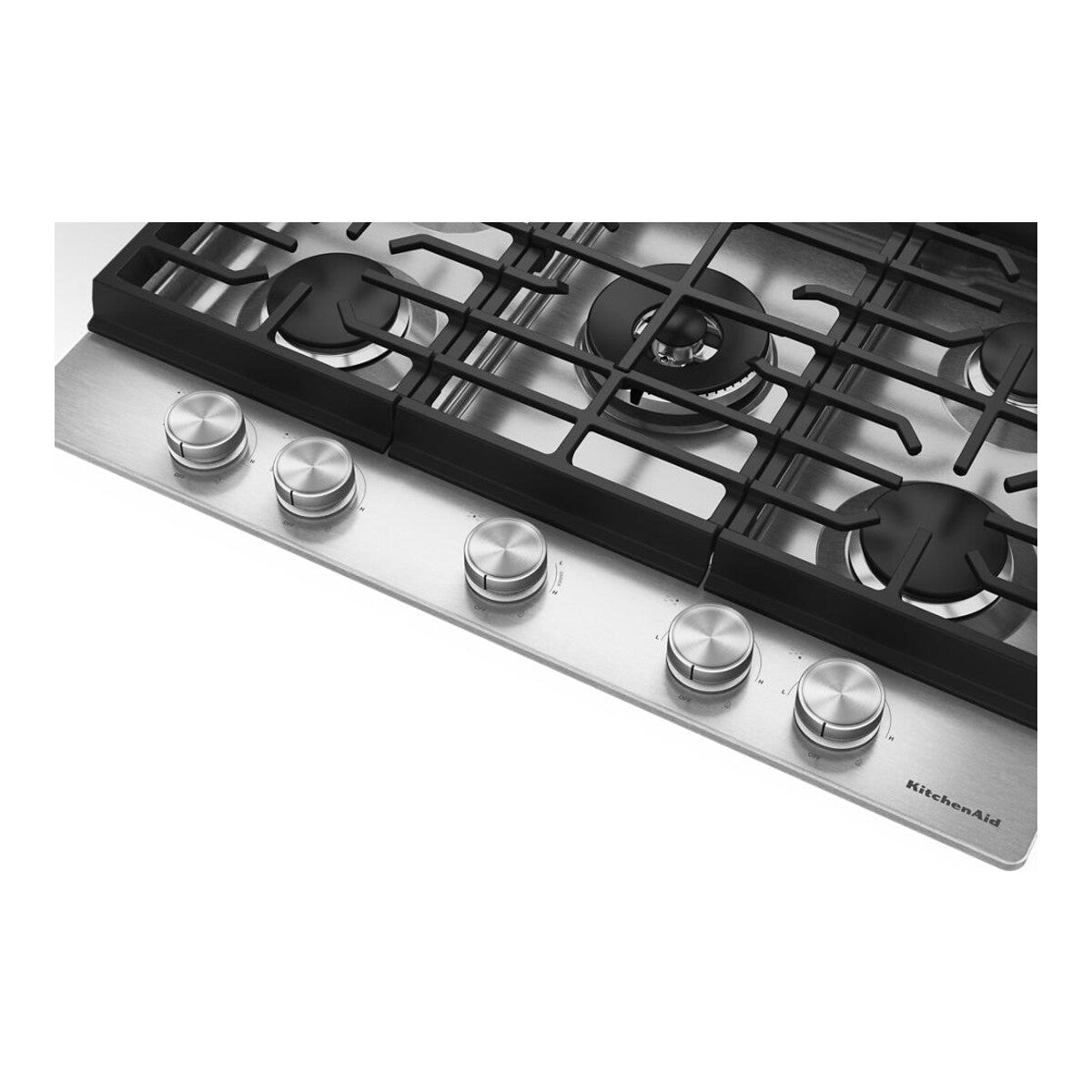 KitchenAid® 30 in. Gas Cooktop with 5 Burners and Integrated Wok Grate