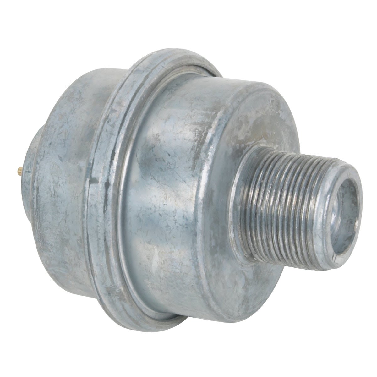 Metal fuel filter with threaded connector designed for propane heater systems in tools and home improvement tasks