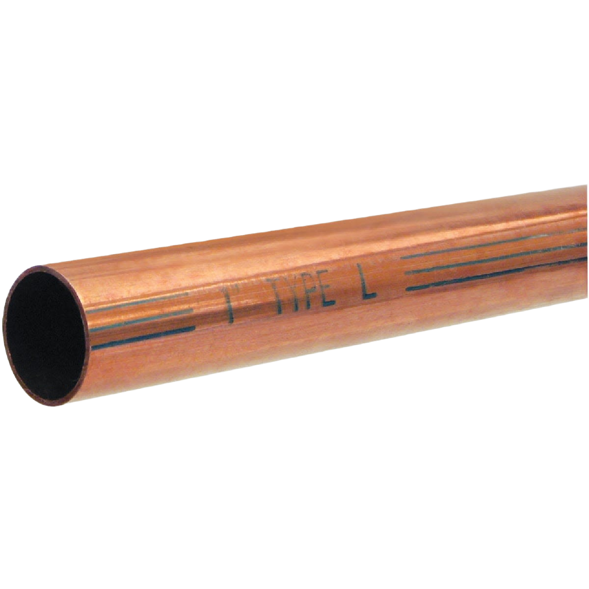 10-foot length Copper Pipe Type L with durable heavy wall for plumbing and heating in Pipes & Fittings collection