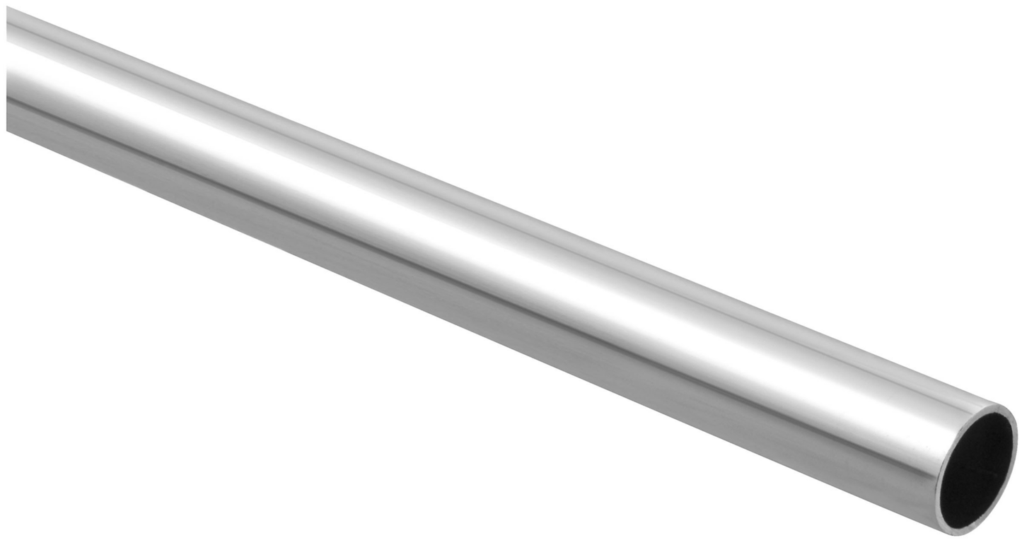 6-foot chrome-finished steel closet rod for durable storage and organization in closets and dorm rooms under $50.