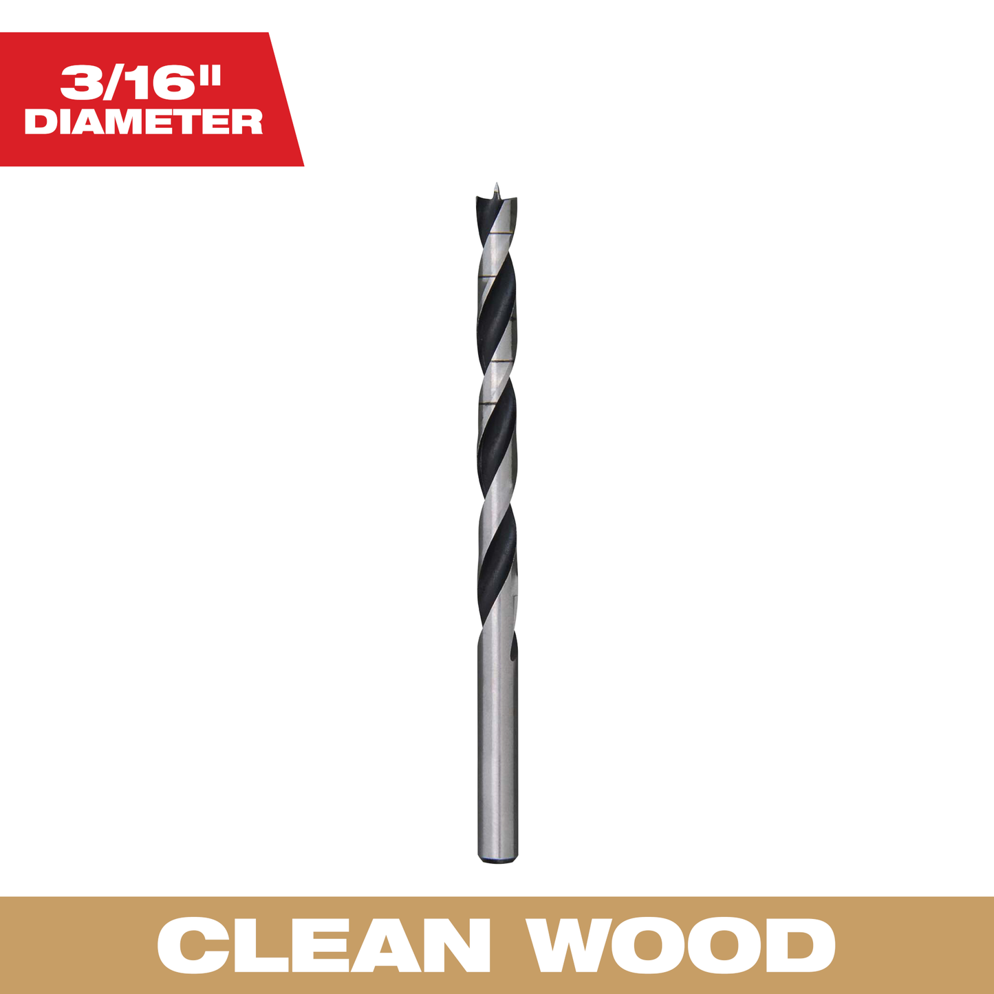 Milwaukee Brad Point 3/16" Diameter