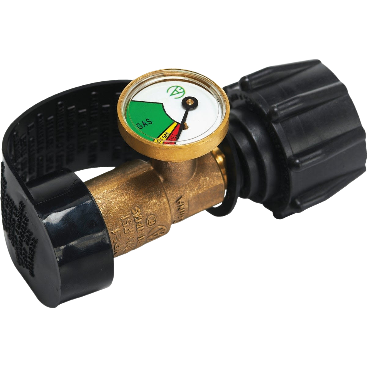 Brass fuel gauge with dial to monitor propane levels for grilling tools and outdoor living accessories under $50