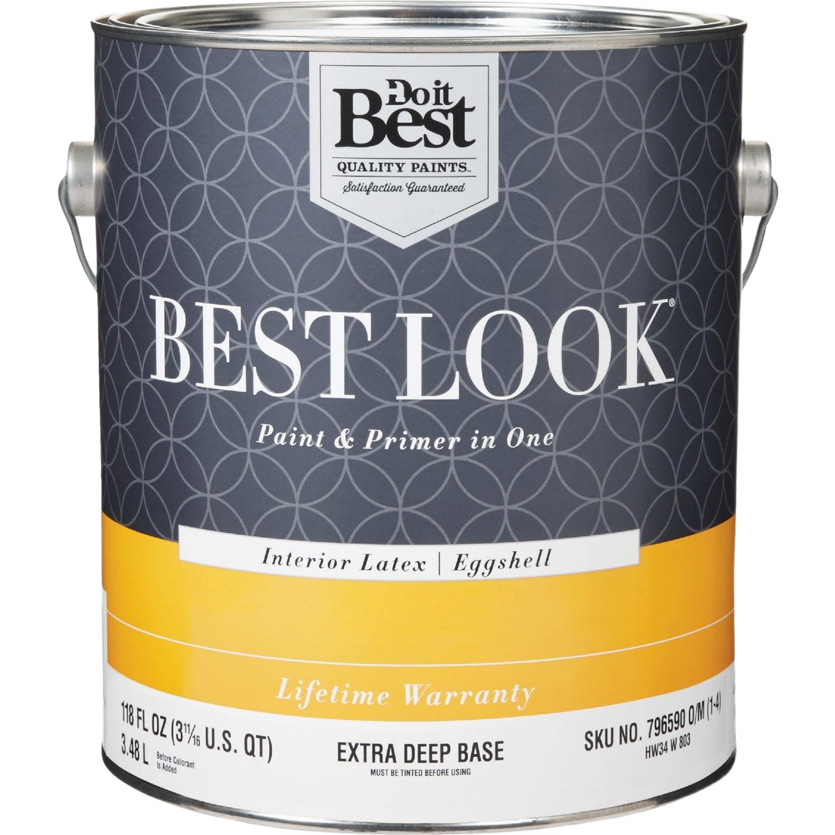 1-gallon interior latex eggshell paint and primer offering extra deep base for Home Improvement and paint supplies collections
