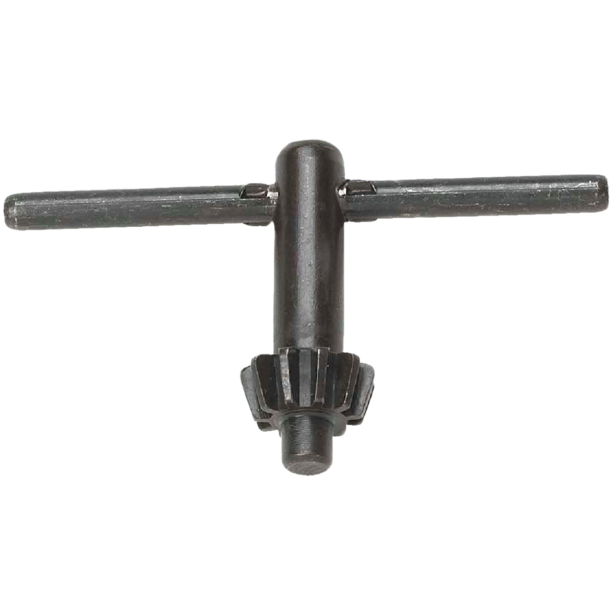 Case-hardened chuck key with 1/4 and 3/8 inch sizes, durable steel handle for reliable tool use under $50 parts and tools