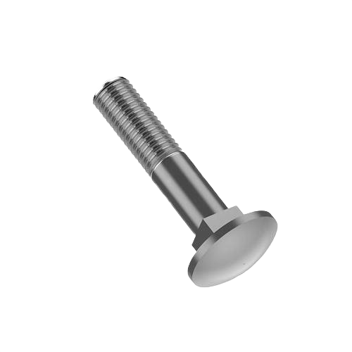 Steel round head square neck bolt with threaded shaft for John Deere parts and hardware collections under $50