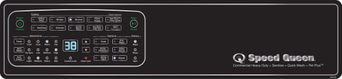 Digital control panel for 27-inch front load washer with multiple wash settings from washers and appliances collection