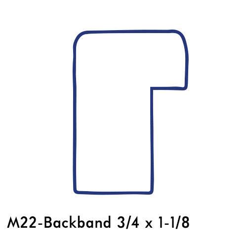 3/4x1-1/8 #2100 Oak Backband