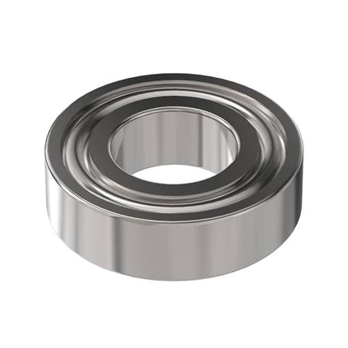 Single row cylindrical ball bearing in polished metal, designed for automotive and mechanic tool use under $100