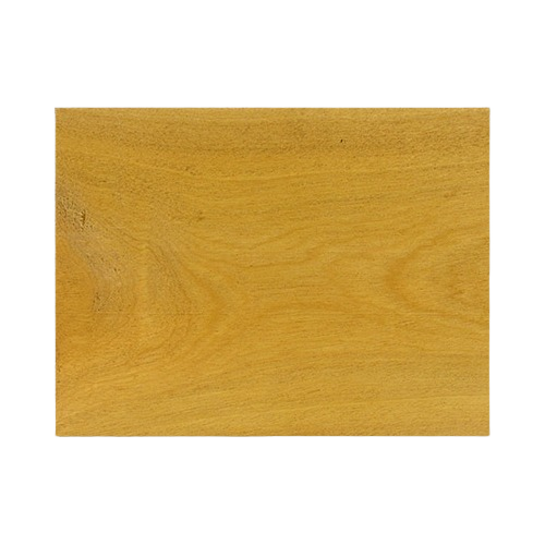Smooth yellow heart wood panel with fine straight grain for woodworking tools and home improvement projects